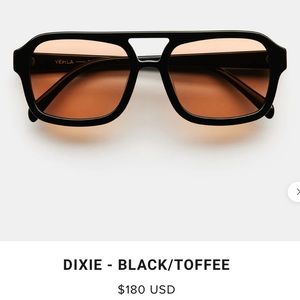 NWT Vehla Dixie Black/Toffee Sunglasses